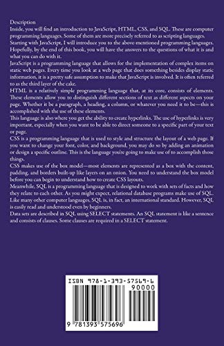 Computer Programming: From Beginner to BadassJavaScript, HTML, CSS, & SQL,Used