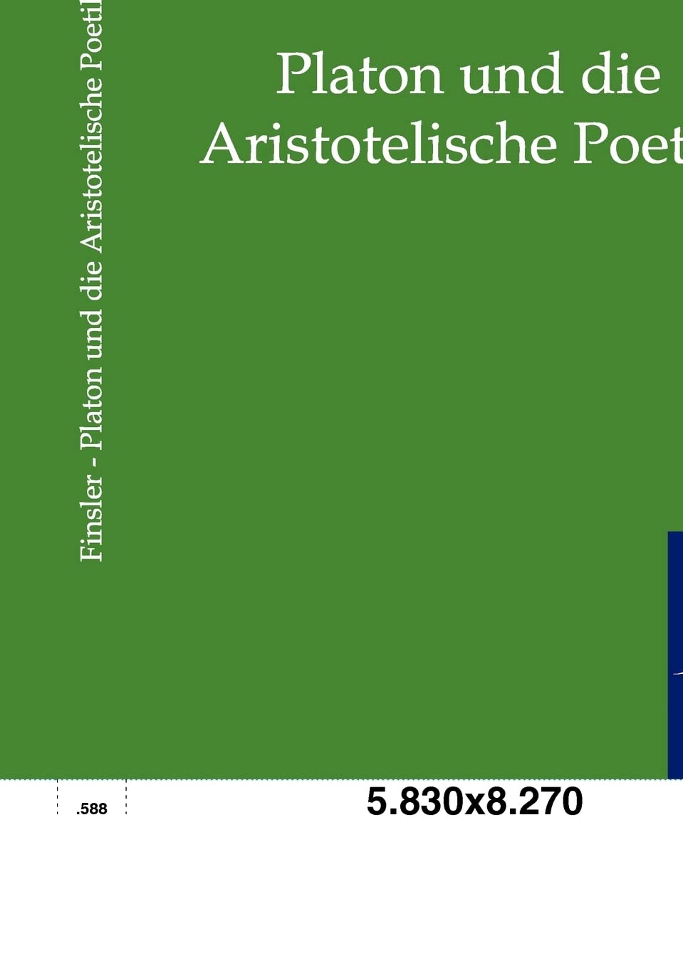 Platon und die Aristotelische Poetik (German Edition),Used
