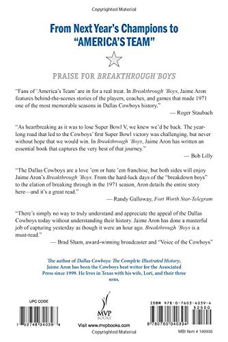 Breakthrough 'Boys: The Story Of The 1971 Super Bowl Champion Dallas Cowboys,New
