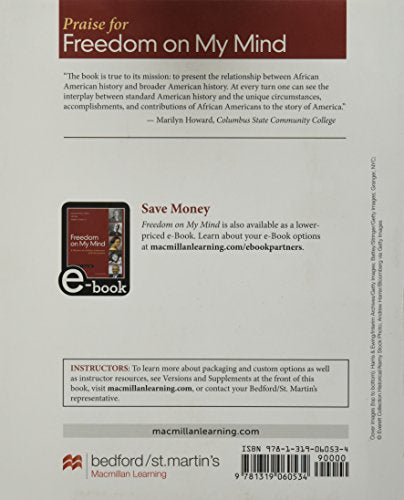 Freedom on My Mind, Volume 2: A History of African Americans, with Documents,Used
