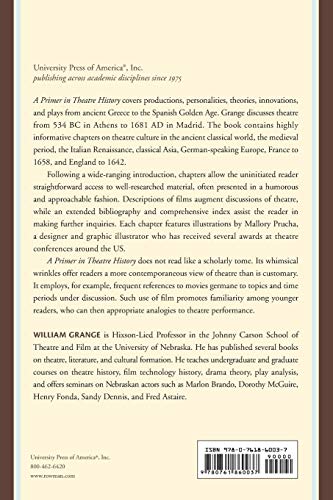 A Primer in Theatre History: From the Greeks to the Spanish Golden Age,Used