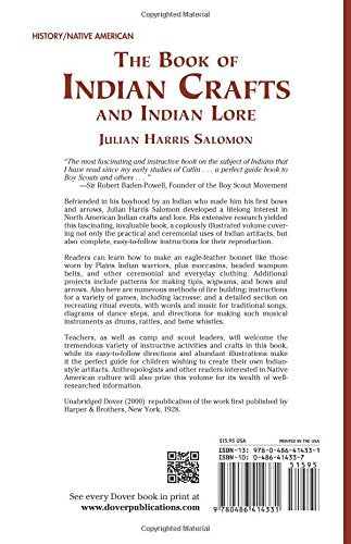 The Book of Indian Crafts and Indian Lore (Native American),Used