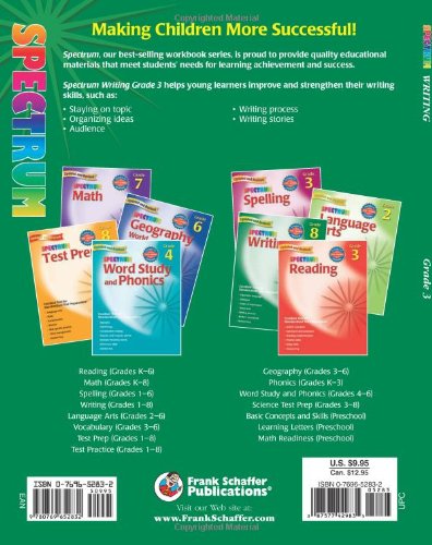 Spectrum Writing, Grade 3,Used