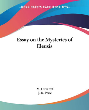 Essay on the Mysteries of Eleusis,Used