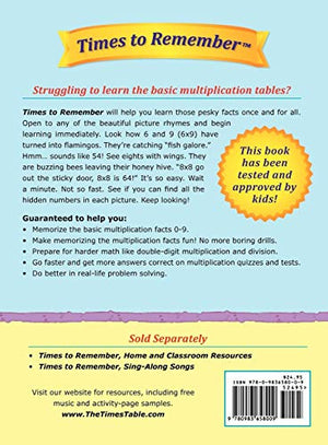 Times to Remember, the Fun and Easy Way to Memorize the Multiplication Tables,Used