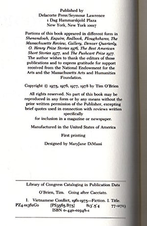 Going After Cacciato: A Novel,Used