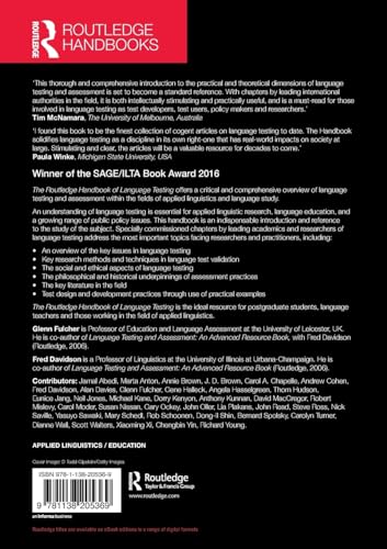 The Routledge Handbook of Language Testing (Routledge Handbooks in Applied Linguistics),Used