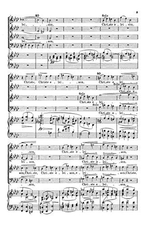 Mass in Aflat Major: SATB divisi with SATB Soli (Orch.) (Latin Language Edition) (Kalmus Edition) (Latin Edition),Used