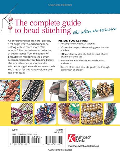 Kalmbach Books Bead Stitching Handbook - Essential Guide for Creative Beading Techniques