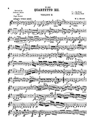 Ten Famous Quartets, K. 387, 421, 428, 458, 464, 465, 499, 575, 589, 590 (Kalmus Edition),Used