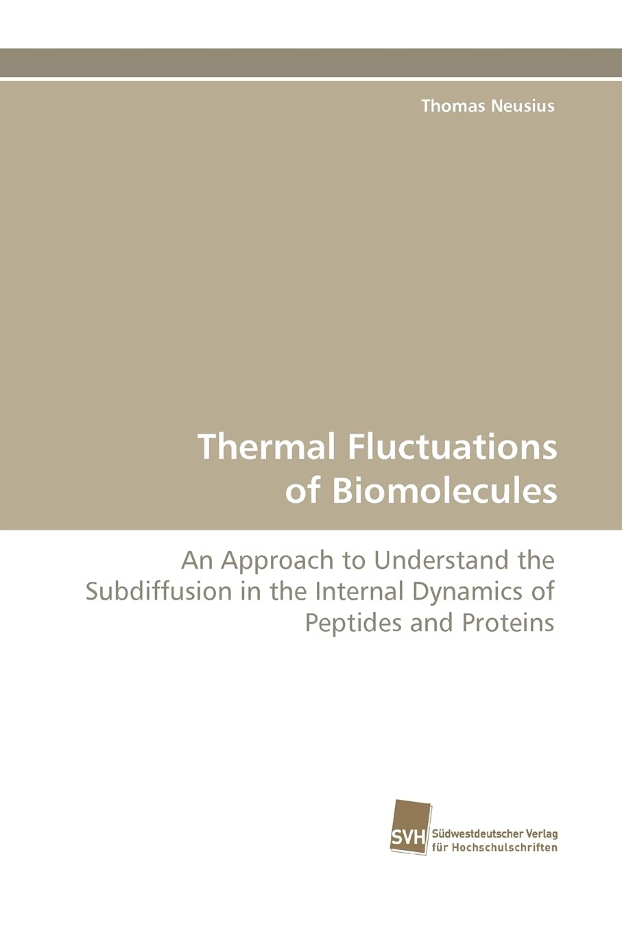 Thermal Fluctuations of Biomolecules: An Approach to Understand the Subdiffusion in the Internal Dynamics of Peptides and Protei,Used