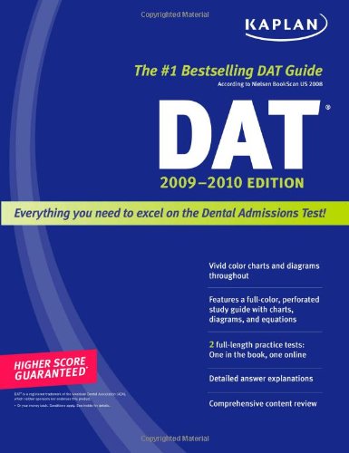 Kaplan DAT 20092010 Edition (KAPLAN DAT (DENTAL ADMISSION TEST)),Used