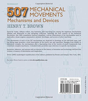 507 Mechanical Movements: Mechanisms And Devices (Dover Science Books)