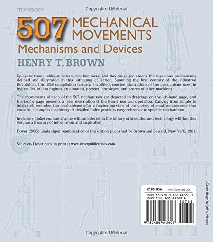 507 Mechanical Movements: Mechanisms And Devices (Dover Science Books)