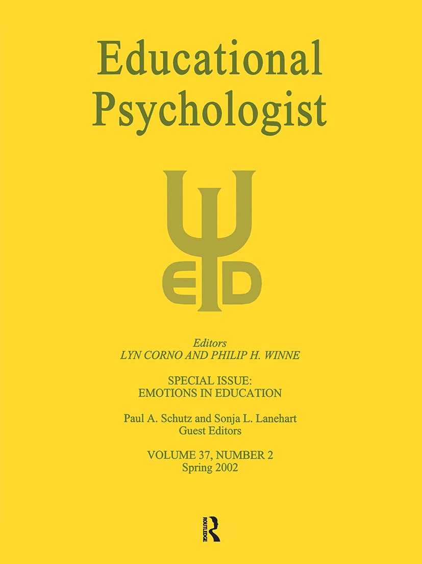 Emotions In Education (Educational Psychologist, Vol 37, No. 2),New