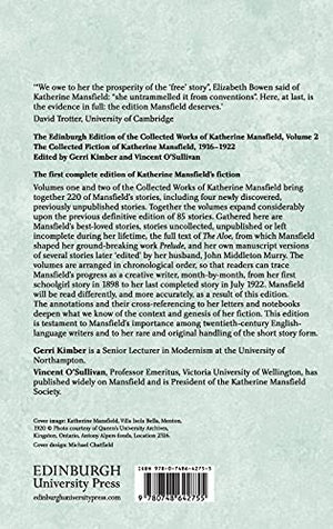 The Edinburgh Edition of the Collected Fiction of Katherine Mansfield: The Collected Fiction of Katherine Mansfield, 19161922 (,Used