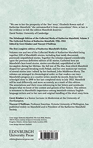 The Edinburgh Edition of the Collected Fiction of Katherine Mansfield: The Collected Fiction of Katherine Mansfield, 19161922 (,Used