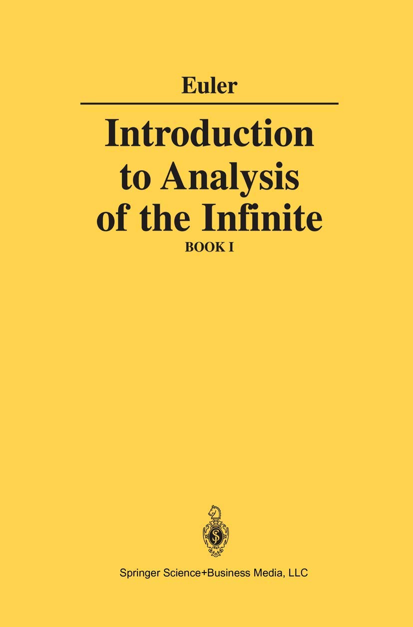 Introduction To Analysis Of The Infinite: Book I,Used