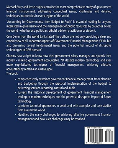 Accounting for Governments: from budget to audit: How governments plan, raise, spend and then account for their use of citizens ,Used
