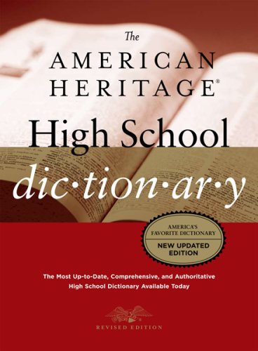 The American Heritage High School Dictionary, Fourth Edition,Used