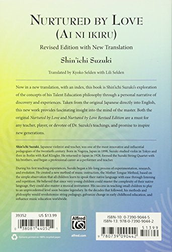 Nurtured By Love: Translated From The Original Japanese Text,Used