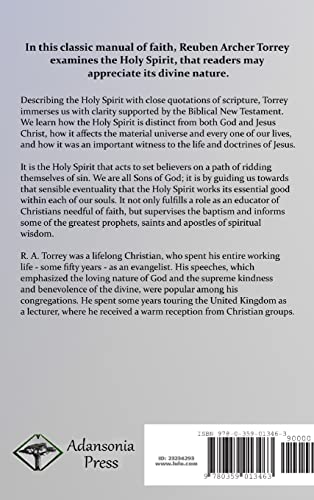 The Person and Work of the Holy Spirit: Its Deity, Essence and Relation to Christ the Lord and Christian Believers on Earth (Har,Used