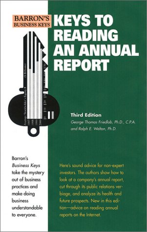 Keys to Reading an Annual Report (Barron's Business Keys),Used