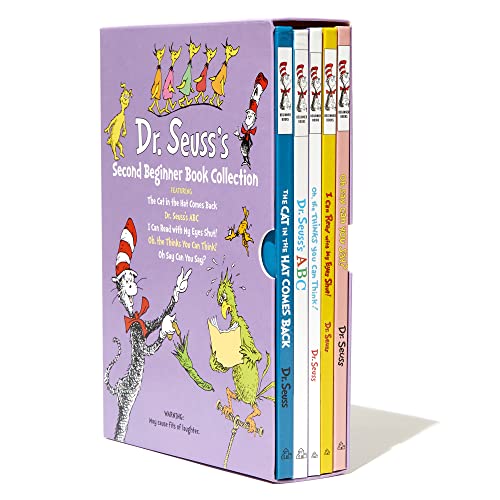 Dr. Seuss'S Second Beginner Book Boxed Set Collection: The Cat In The Hat Comes Back; Dr. Seuss'S Abc; I Can Read With My Eyes S
