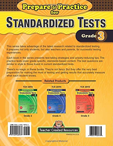 Prepare & Practice for Standardized Tests Grade 3: Language Arts, Math, Social Studies, Science (Prepare and Practice for Standa,Used