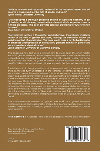 Gender, Work, and Economy: Unpacking the Global Economy,Used