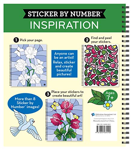 Brain Games  Sticker by Number: Inspiration,Used