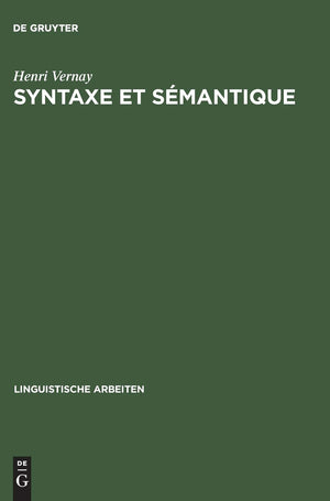 Syntaxe et smantique: Les deux plans des relations syntaxiques  l'exemple de la transitivit et de la transformation passive;,Used