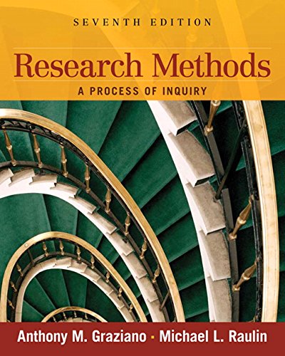 Research Methods: A Process of Inquiry,New