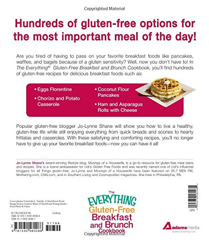 The Everything GlutenFree Breakfast And Brunch Cookbook: Includes Crispy Potato Pancakes, Blackberry French Toast Casserole, Pu,Used