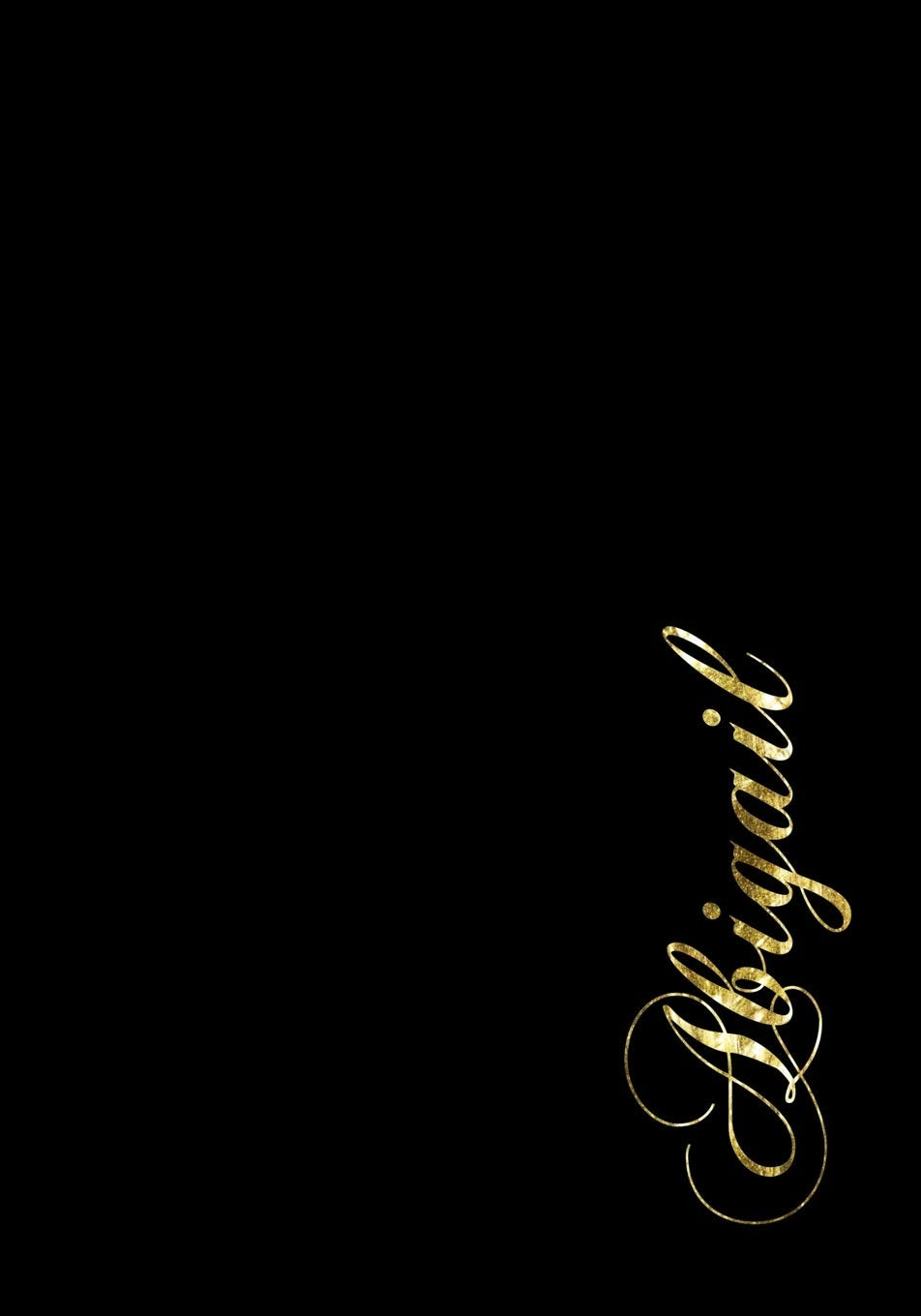 Abigail Personalized Minimalist Black Notebook Dot Grid  Christmas gift  Personalized cute gift for girls or women 7x10 125 page,Used