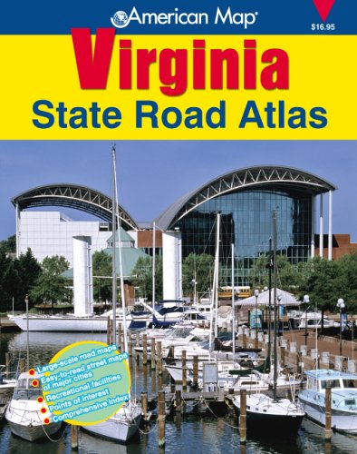 American Map Virginia State Road Atlas,Used