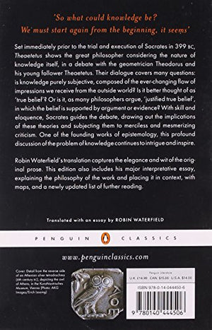 Theatetus (Penguin Classics),Used