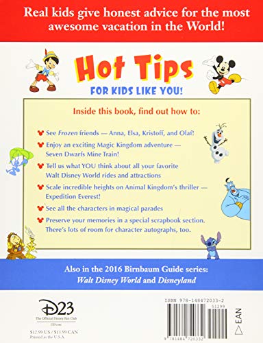 Birnbaum's 2016 Walt Disney World For Kids: The Official Guide (Birnbaum Guides),Used
