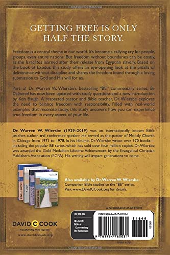 Be Delivered (Exodus): Finding Freedom by Following God,Used