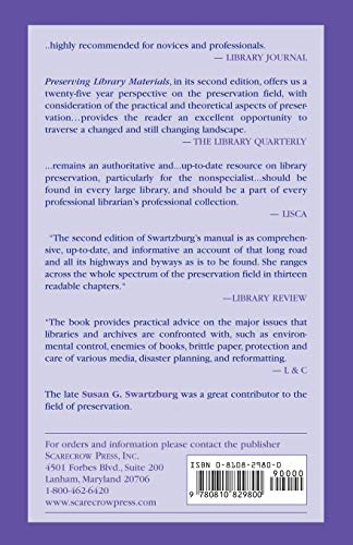 Preserving Library Materials,Used