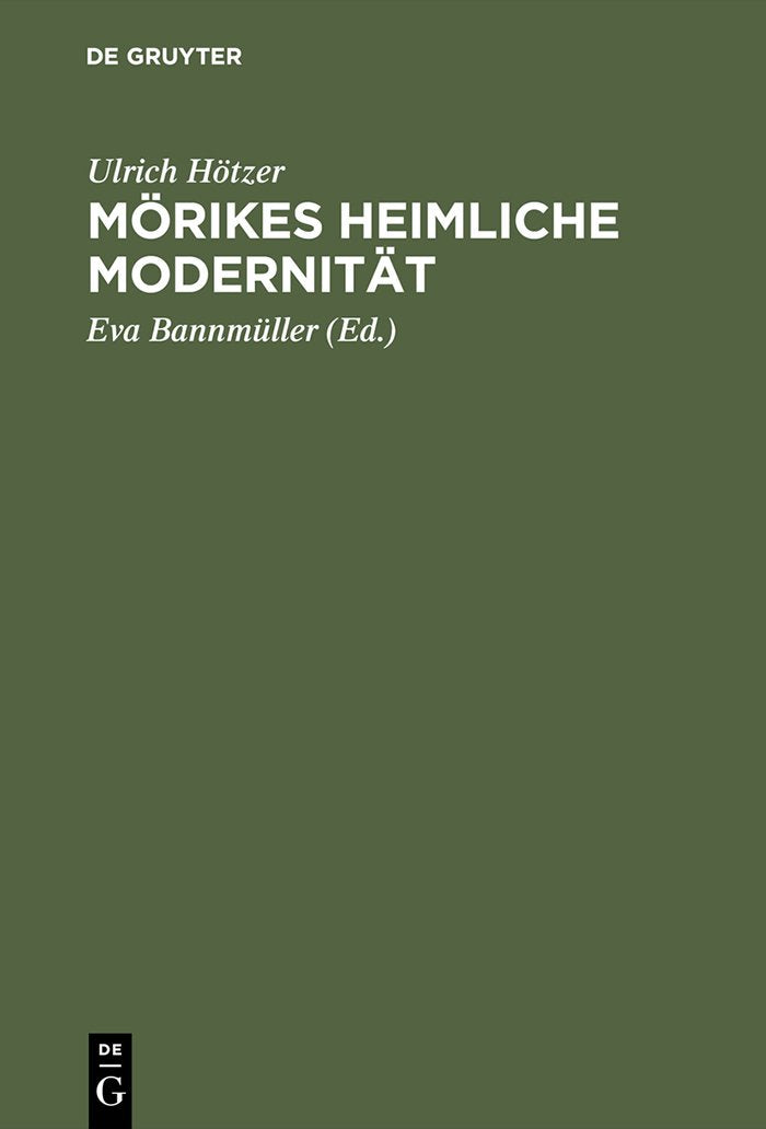 Mrikes Heimliche Modernitt (German Edition),Used