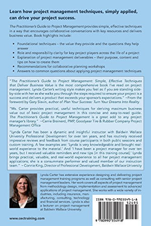 The Practitioner's Guide to Project Management: Simple, Effective Techniques That Deliver Business Value,Used