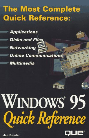 Windows 95 Quick Reference,Used
