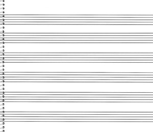 76. Spiral Book 6Stave (Extra Wide): Passantino Manuscript Paper (Passantino Manuscript Papers),Used