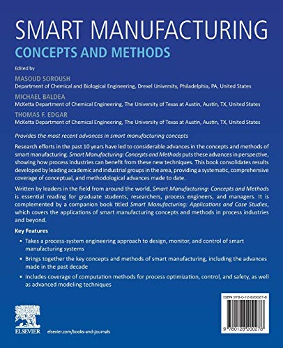 Smart Manufacturing: Concepts and Methods,Used
