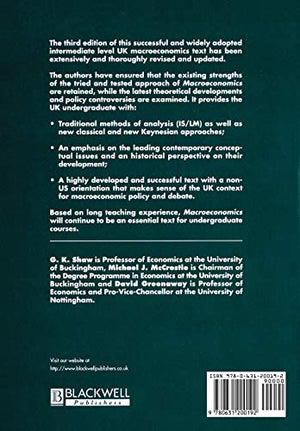 Macroeconomics: Theory and Policy in the UK,Used