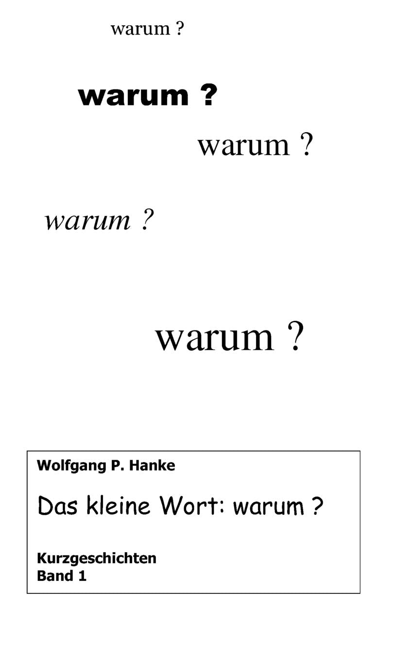 Das kleine Wort warum (German Edition),Used
