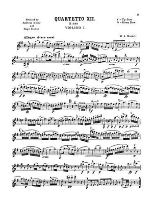 Ten Famous Quartets, K. 387, 421, 428, 458, 464, 465, 499, 575, 589, 590 (Kalmus Edition),Used