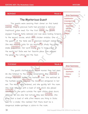Daily Paragraph Editing, Grade 8 Teacher Edition,Used