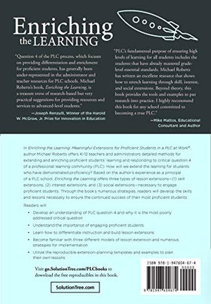 Enriching the Learning: Meaningful Extensions for Proficient Students in a PLC at Work (Create Extended Learning Opportunities f,Used